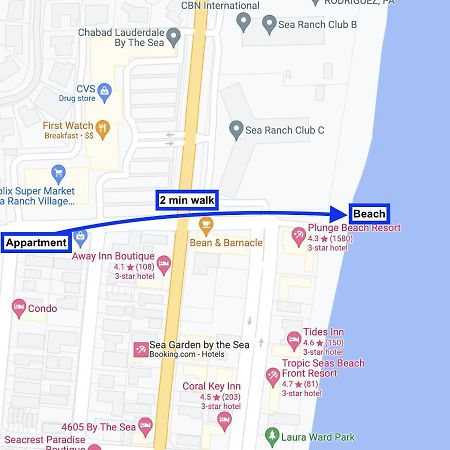 Great Location Condo 2 Min Walk From The Beach Fort Lauderdale Kültér fotó